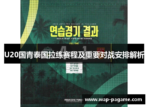 U20国青泰国拉练赛程及重要对战安排解析 U20国青泰国拉练赛程及重要对战安排解析